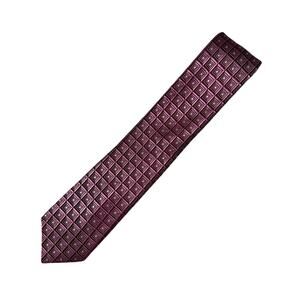 NWT Ike Behar Pink Prism Square 100% Silk Tie